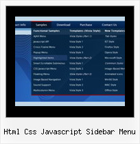 Html Css Javascript Sidebar Menu Vertical Cascading Drop Down Menu