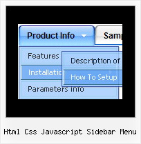 Html Css Javascript Sidebar Menu Java Menu Tree