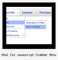 Html Css Javascript Sidebar Menu Dhtml Image Menu Tree