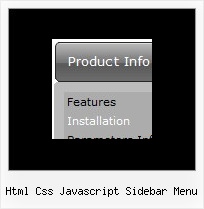 Html Css Javascript Sidebar Menu Javascript Menu Toolbar