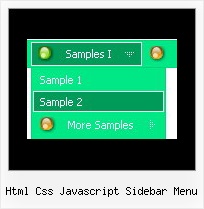 Html Css Javascript Sidebar Menu Drop Down Menu Java