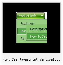 Html Css Javascript Vertical Menubar Cool Menus In Javascript