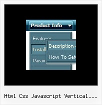 Html Css Javascript Vertical Menubar Dhtml Frame Menu