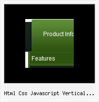 Html Css Javascript Vertical Menubar Java Script Transition