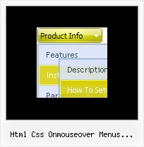 Html Css Onmouseover Menus Desplegables Sencillo Website Navigation Bar Style