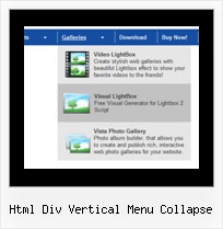 Html Div Vertical Menu Collapse Sample Javascript Menus