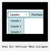Html Div Vertical Menu Collapse Popup Javascript