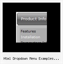 Html Dropdown Menu Examples Divider Floating Menu Bars
