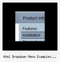 Html Dropdown Menu Examples Divider Javascript Pop Up Menu Sample