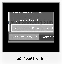 Html Floating Menu Cross Browser Vertical Layer Menus