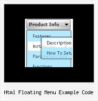 Html Floating Menu Example Code Tutorial Expandable Menu