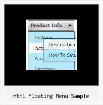 Html Floating Menu Sample Pulldown Menu Examples