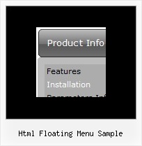 Html Floating Menu Sample Dhtml Menu Sliding Software