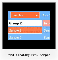 Html Floating Menu Sample Css Horizontal Menu
