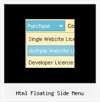 Html Floating Side Menu Dhtml Menu Script Frames