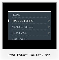 Html Folder Tab Menu Bar Cross Browser Dhtml Menu Tutorial