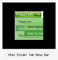 Html Folder Tab Menu Bar Sliding Menu Javascript