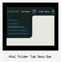 Html Folder Tab Menu Bar Dynamic Menu Html