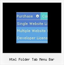 Html Folder Tab Menu Bar Css Frame Menu