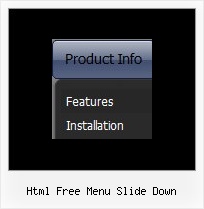 Html Free Menu Slide Down Dhtml Menubar