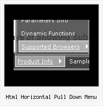 Html Horizontal Pull Down Menu Css Menu Generator