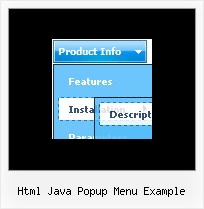 Html Java Popup Menu Example Navigation Menu Javascript