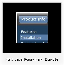 Html Java Popup Menu Example Pulldown Menu Sample Code