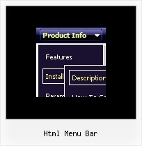 Html Menu Bar Create Pull Down Menus With Html