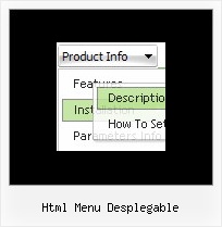 Html Menu Desplegable Html Navigation Pull Down Menu