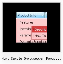 Html Sample Onmouseover Popup Windows Dhtml Menu Sliding Software