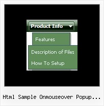 Html Sample Onmouseover Popup Windows Menu Vertical Html