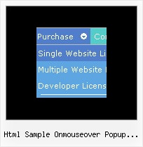 Html Sample Onmouseover Popup Windows State Drop Down Example