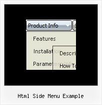 Html Side Menu Example How To Create Drop Down Menu In Javascript