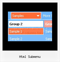 Html Submenu Web Menu Creator