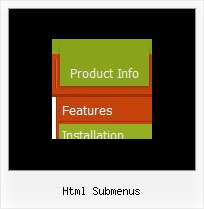 Html Submenus Javascript Menu Scrolling