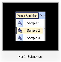 Html Submenus Create Popup