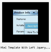 Html Template With Left Jquery Menu Css Horizontal Navigation