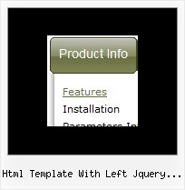 Html Template With Left Jquery Menu Expanding Menu Css