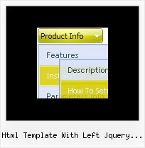 Html Template With Left Jquery Menu Css Navigation