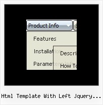 Html Template With Left Jquery Menu Paginas Web Con Menus
