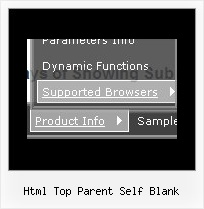 Html Top Parent Self Blank Submenu Example Html