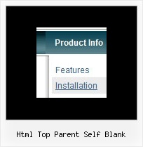 Html Top Parent Self Blank Menu Website Sample