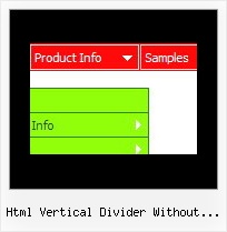 Html Vertical Divider Without Table Dropdown Menus For Websites