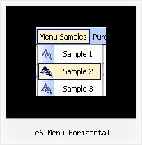 Ie6 Menu Horizontal Popup Menu