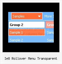 Ie8 Rollover Menu Transparent Mouse Over Examples