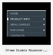Iframe Disable Mouseover Javascript Menus Javascript Download