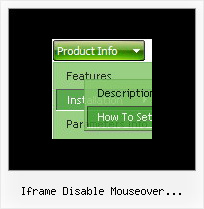 Iframe Disable Mouseover Javascript Css Mouseover