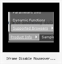Iframe Disable Mouseover Javascript Menu Dynamic