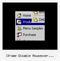 Iframe Disable Mouseover Javascript Html Expanding Menu