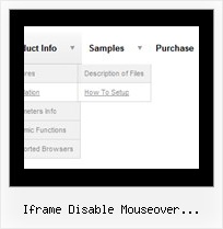 Iframe Disable Mouseover Javascript Slide Menu Down Javascript